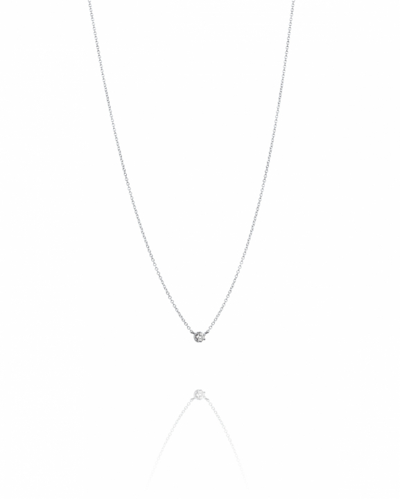 Crown & Stars Necklaces 0.19ct White gold in the group Necklaces / Diamond Necklaces at SCANDINAVIAN JEWELRY DESIGN (10-102-02161-4045)