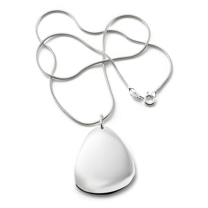 Rose Petal Pendant Silver in the group Necklaces / Silver Necklaces at SCANDINAVIAN JEWELRY DESIGN (11-100-00214)