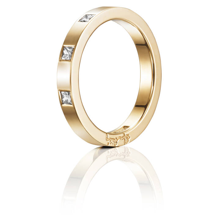 High & I Love You On Top Thin Ring Gold in the group Rings / Engagement & Wedding Rings at SCANDINAVIAN JEWELRY DESIGN (13-101-01112)