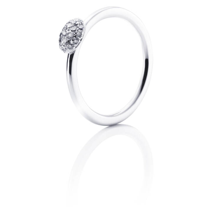 Love Bead - Diamonds Ring White gold in the group Rings / Diamond Rings at SCANDINAVIAN JEWELRY DESIGN (13-102-00440)