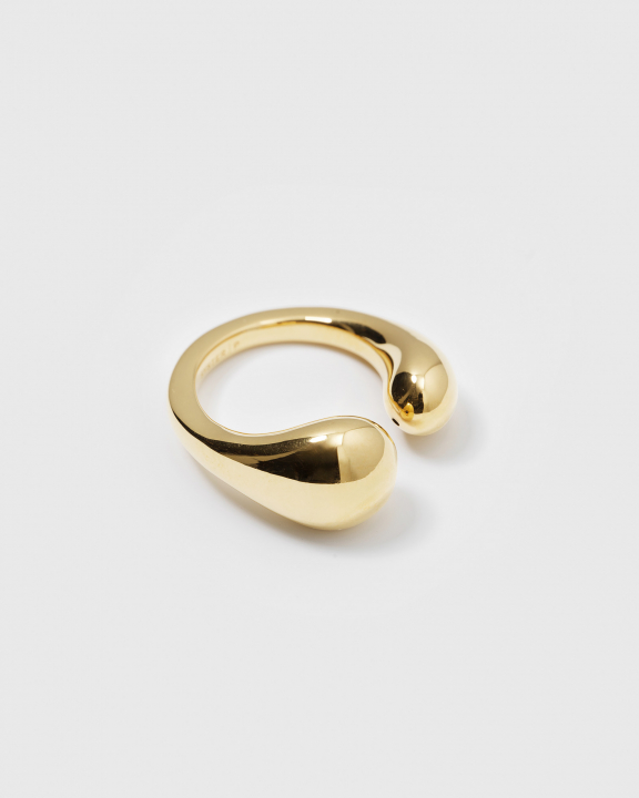 Bolded Drops Ring Gold in the group Rings at SCANDINAVIAN JEWELRY DESIGN (RG1198)