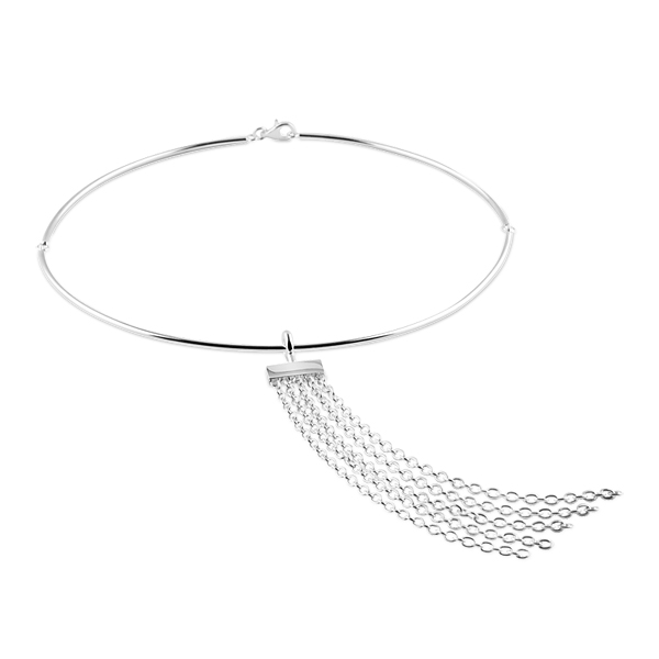 Fringe Long Pendant silver in the group Necklaces at SCANDINAVIAN JEWELRY DESIGN (S061-P)