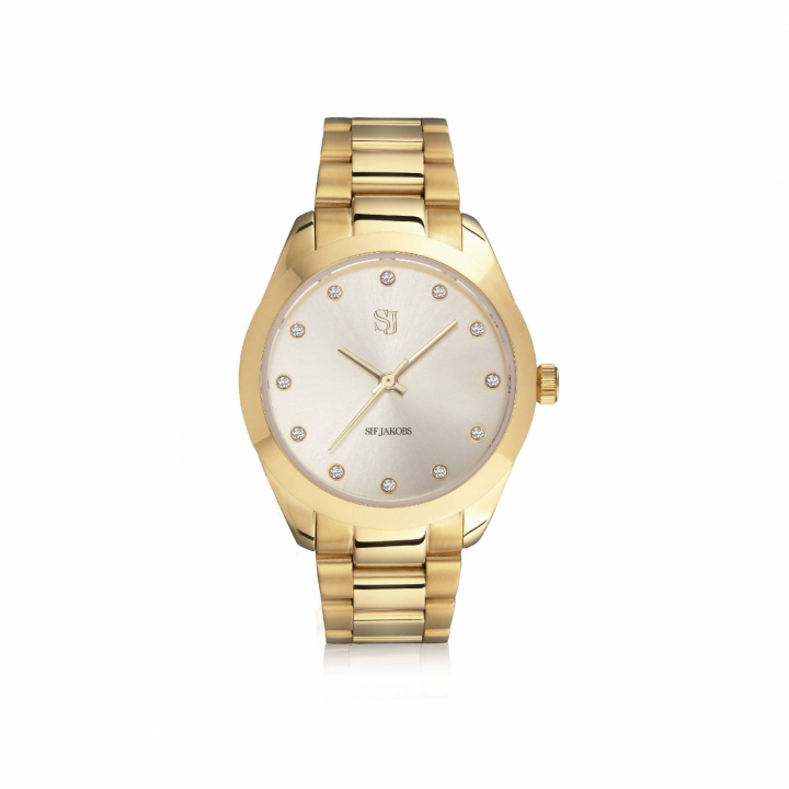 JOELLE WATCH Gold in the group Accessories / Watches at SCANDINAVIAN JEWELRY DESIGN (SJ-W1042-CZ-YG)