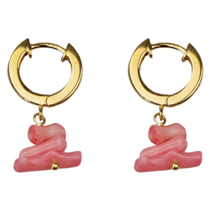 Elvira hoops in the group Earrings / Gold Earrings at SCANDINAVIAN JEWELRY DESIGN (05453G)