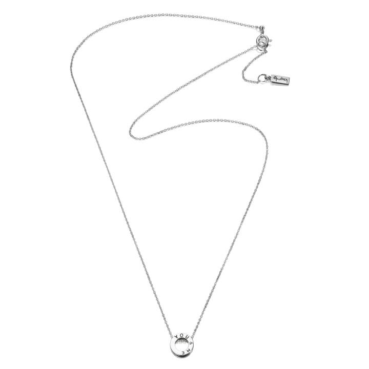Mini Me You & Me Necklaces Silver 42-45 cm in the group Necklaces / Silver Necklaces at SCANDINAVIAN JEWELRY DESIGN (10-100-01284-4245)