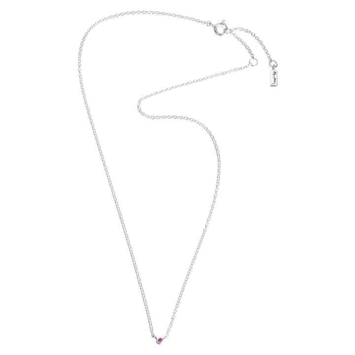 Micro Blink - Pink Sapphire Necklaces Silver 40-45 cm in the group Necklaces / Silver Necklaces at SCANDINAVIAN JEWELRY DESIGN (10-100-01898-4045)