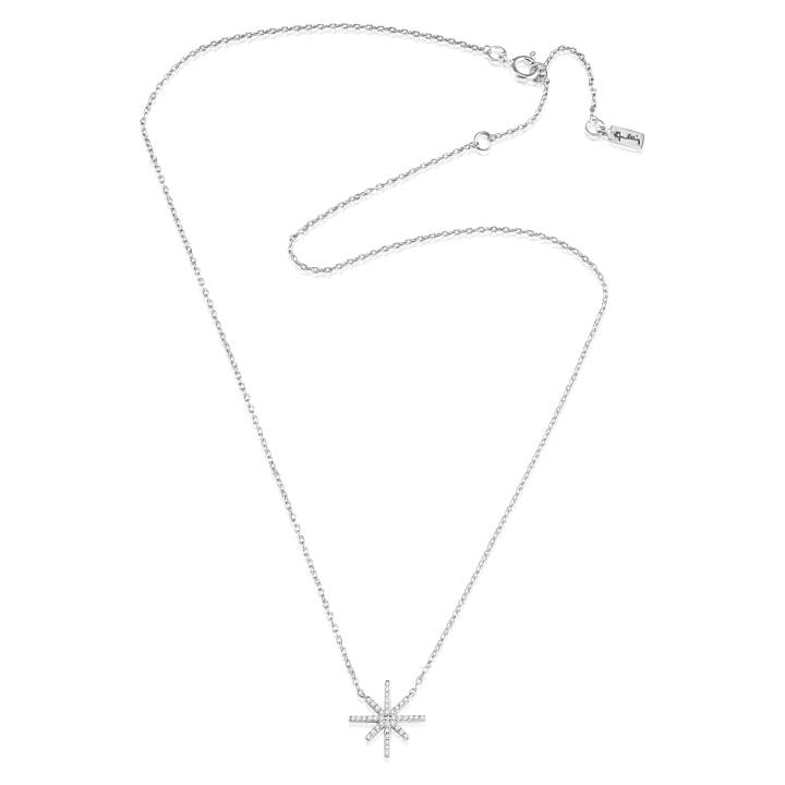 Beam & Stars Single Necklaces Silver 42-45 cm in the group Necklaces / Diamond Necklaces at SCANDINAVIAN JEWELRY DESIGN (10-100-01954-4245)