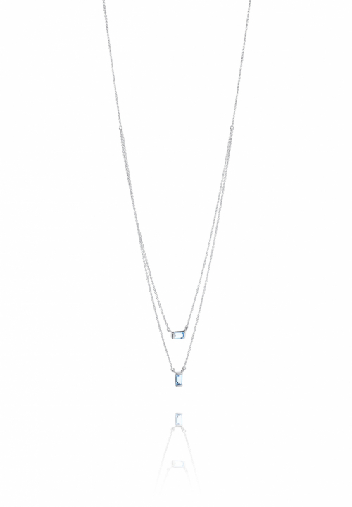 A Macaron Dream Stud Necklaces Silver 40-45 cm in the group Necklaces / Silver Necklaces at SCANDINAVIAN JEWELRY DESIGN (10-100-01987-4045)