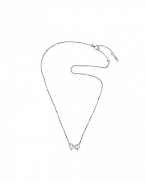 The Mountain & I Necklaces Silver Crystal Quartz 40-45 cm in the group Necklaces / Silver Necklaces at SCANDINAVIAN JEWELRY DESIGN (10-100-02091-4045)
