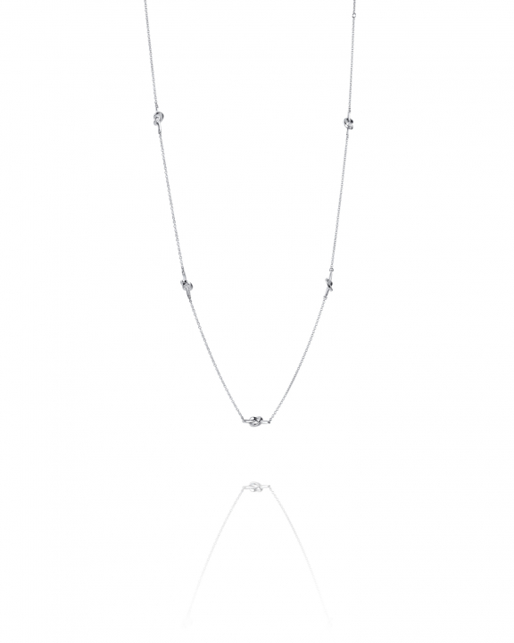 Love Knot Flow Necklace in the group Necklaces / Silver Necklaces at SCANDINAVIAN JEWELRY DESIGN (10-100-02172-0000)