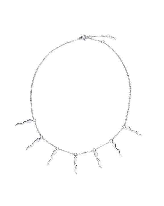 Swimmers necklace Silver in the group Necklaces / Silver Necklaces at SCANDINAVIAN JEWELRY DESIGN (10-100-02221-4045)