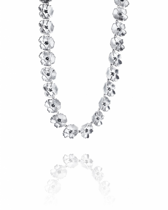 Anemone Collier Silver in the group Necklaces / Silver Necklaces at SCANDINAVIAN JEWELRY DESIGN (10-100-02338-0040)