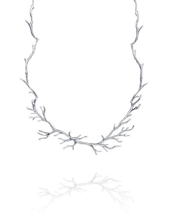 Roots Collier Silver in the group Necklaces / Silver Necklaces at SCANDINAVIAN JEWELRY DESIGN (10-100-02354-0042)