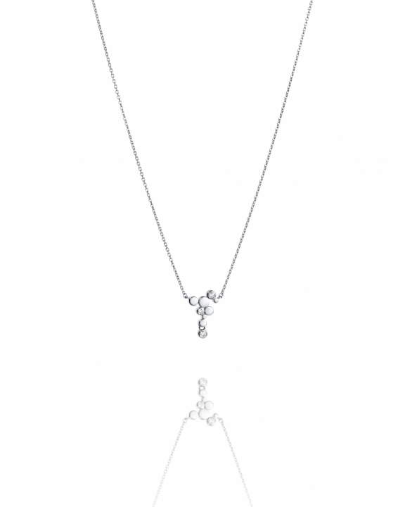 Little Champagne Necklace Silver in the group Necklaces / Silver Necklaces at SCANDINAVIAN JEWELRY DESIGN (10-100-02369-4045)