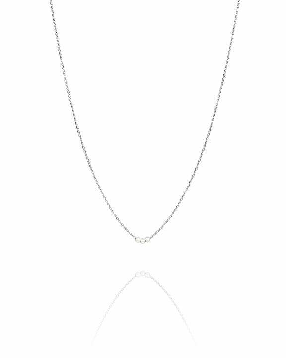 My Little Pearl Necklace Silver in the group Necklaces / Silver Necklaces at SCANDINAVIAN JEWELRY DESIGN (10-100-02373-4045)