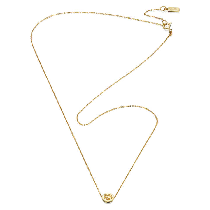 Mini Me Sans Peur Necklaces Gold 42-45 cm in the group Necklaces / Gold Necklaces at SCANDINAVIAN JEWELRY DESIGN (10-101-01282-4245)