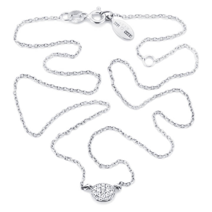 Love Bead - Diamonds Necklaces White gold 38-42 cm in the group Necklaces / White Gold Necklaces at SCANDINAVIAN JEWELRY DESIGN (10-102-00453-3842)