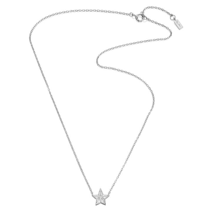 Catch A Falling Star & Stars Necklaces White gold 42-45 cm in the group Necklaces / Diamond Necklaces at SCANDINAVIAN JEWELRY DESIGN (10-102-01407-4245)
