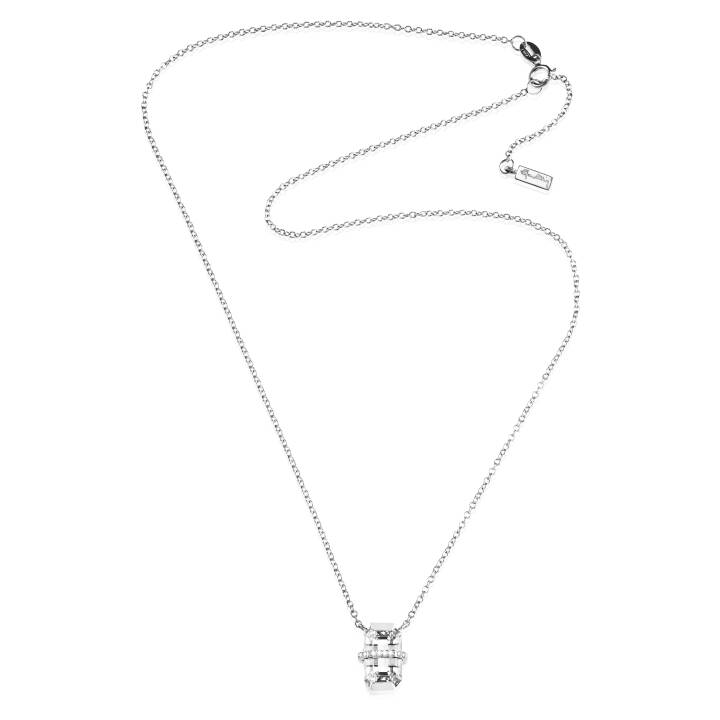 Little Bend Over - Crystal Quar Necklaces White gold 42-45 cm in the group Necklaces / Diamond Necklaces at SCANDINAVIAN JEWELRY DESIGN (10-102-01957-4245)
