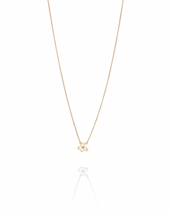 Forget-Me-Not Necklace Goldplated Silver in the group Earrings / Pearl Earrings at SCANDINAVIAN JEWELRY DESIGN (10-108-02345-4045)