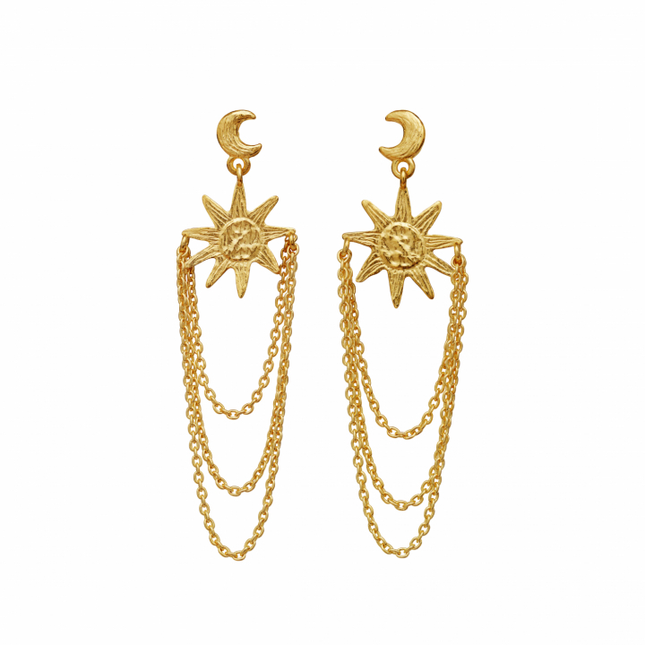 Emerie Earrings Gold in the group Earrings / Gold Earrings at SCANDINAVIAN JEWELRY DESIGN (10007A)