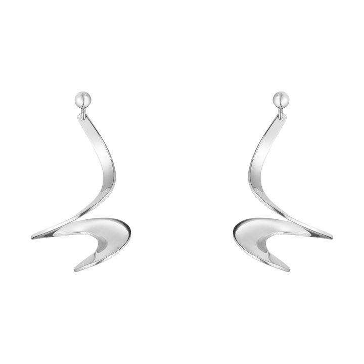 MOEBIUS Earring Silver in the group Earrings / White Gold Earrings at SCANDINAVIAN JEWELRY DESIGN (10009341)