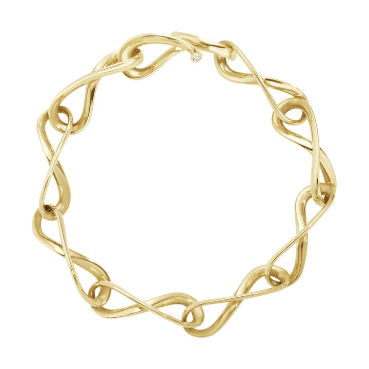 INFINITY Bracelets Gold Diamonds 0.03 ct in the group Bracelets / Diamond bracelet at SCANDINAVIAN JEWELRY DESIGN (10013692)