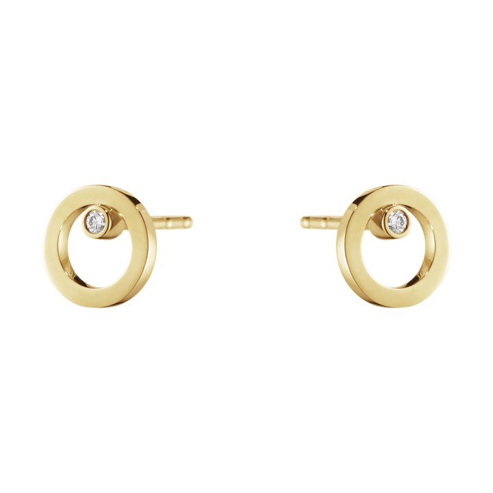 HALO Earring Gold Diamonds 0.03 ct in the group Last Chance / Earrings at SCANDINAVIAN JEWELRY DESIGN (10014062)