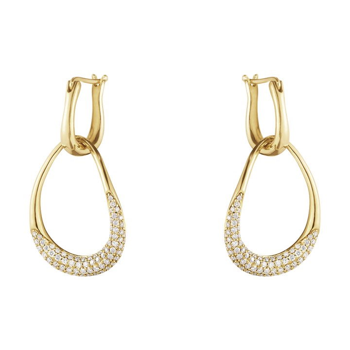 OFFSPRING Earring Gold PAVÉ 0.91 ct in the group Earrings / Diamond Earrings at SCANDINAVIAN JEWELRY DESIGN (10014275)