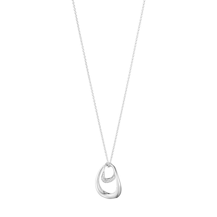 OFFSPRING Pendant Silver Diamonds PAVE 0.08 CT in the group Necklaces / Diamond Necklaces at SCANDINAVIAN JEWELRY DESIGN (10015848)