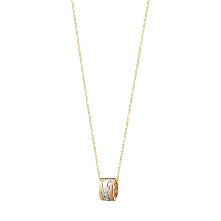 FUSION Pendant Gold White gold Rose gold Diamonds 0.05 ct in the group Necklaces / Diamond Necklaces at SCANDINAVIAN JEWELRY DESIGN (10016419)