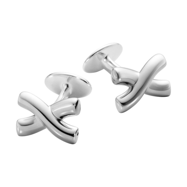 MEN'S CLASSIC X Cufflinks Silver in the group Accessories at SCANDINAVIAN JEWELRY DESIGN (10017011)