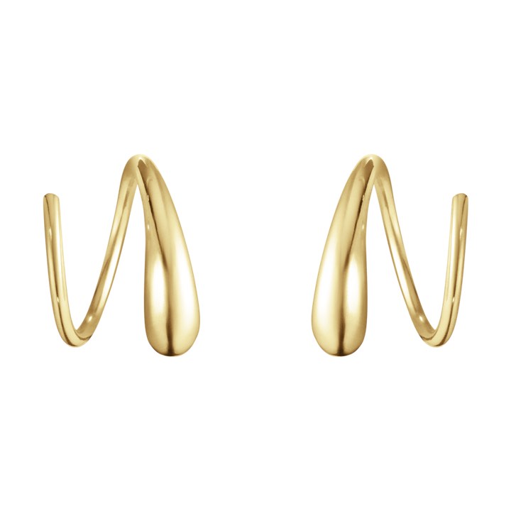 MERCY SWIRL Earring Gold in the group Earrings / Gold Earrings at SCANDINAVIAN JEWELRY DESIGN (10017066)