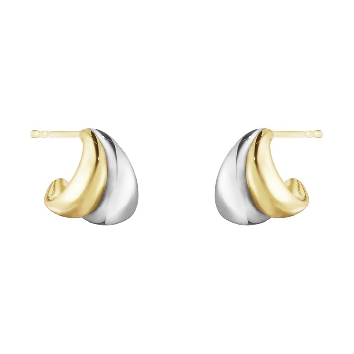 CURVE SMALL Earring Silver Gold in the group Earrings / Gold Earrings at SCANDINAVIAN JEWELRY DESIGN (10017501)