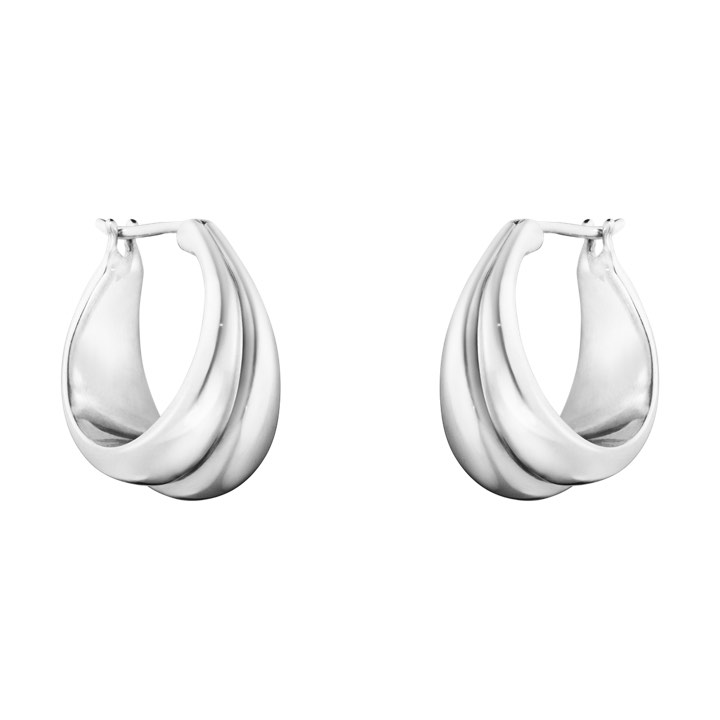 CURVE MEDIUM Earring Silver in the group Earrings / Silver Earrings at SCANDINAVIAN JEWELRY DESIGN (10017502)