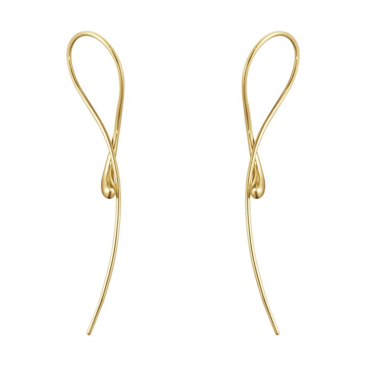 MERCY TWIST Earring Gold in the group Earrings / Gold Earrings at SCANDINAVIAN JEWELRY DESIGN (10017826)