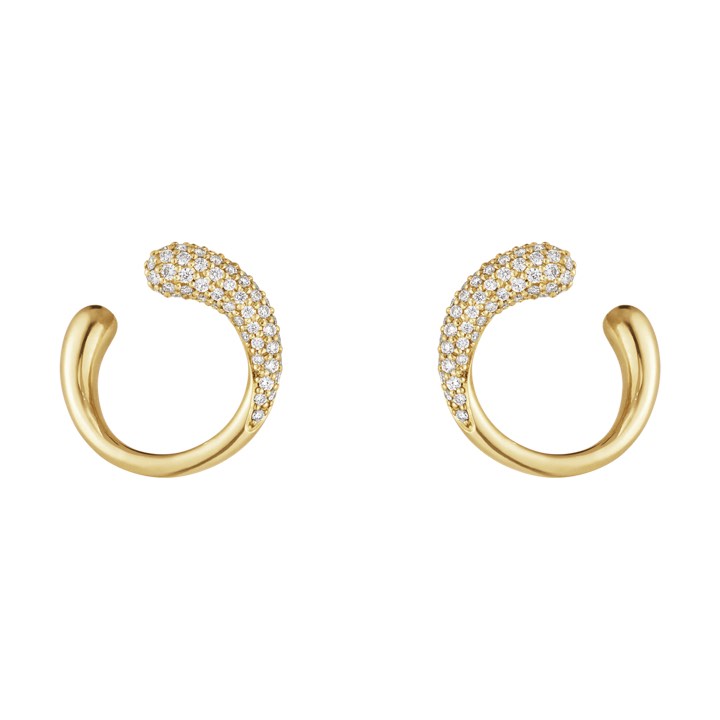 MERCY Earring Gold Diamonds PAVE 0.38 CT in the group Earrings / Diamond Earrings at SCANDINAVIAN JEWELRY DESIGN (10017827)