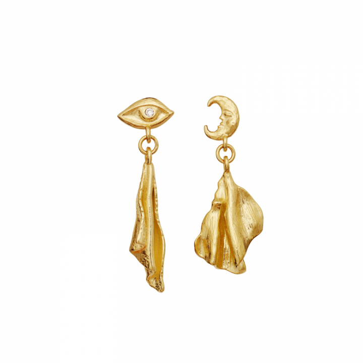 Felicia Earrings Gold in the group Earrings / Gold Earrings at SCANDINAVIAN JEWELRY DESIGN (10035A)