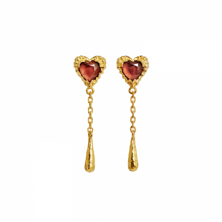 Lady Earrings Gold in the group Earrings / Gold Earrings at SCANDINAVIAN JEWELRY DESIGN (10050A)