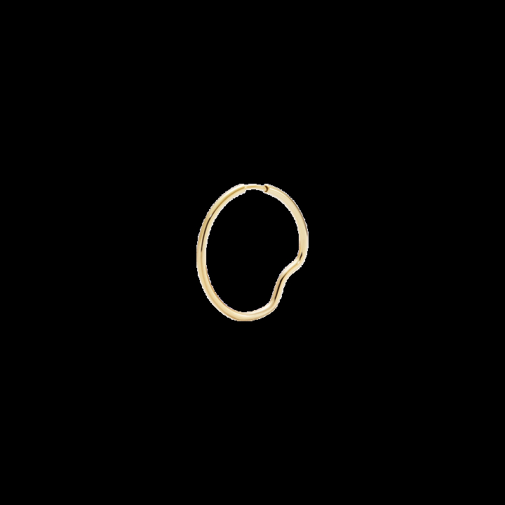 Copenhagen 25 Hoop Goldplated Silver in the group Earrings / Gold Earrings at SCANDINAVIAN JEWELRY DESIGN (101032YG-25)