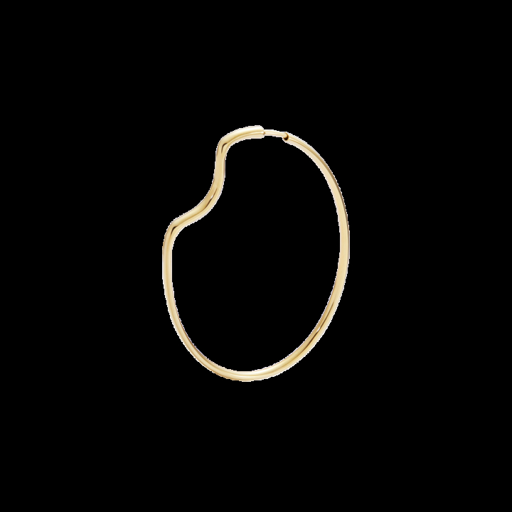 Copenhagen 50 Hoop Goldplated Silver in the group Earrings / Gold Earrings at SCANDINAVIAN JEWELRY DESIGN (101032YG-50)