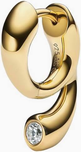 Mermaid Pool Huggies Gold (ONE) in the group Earrings / Gold Earrings at SCANDINAVIAN JEWELRY DESIGN (101095YG)