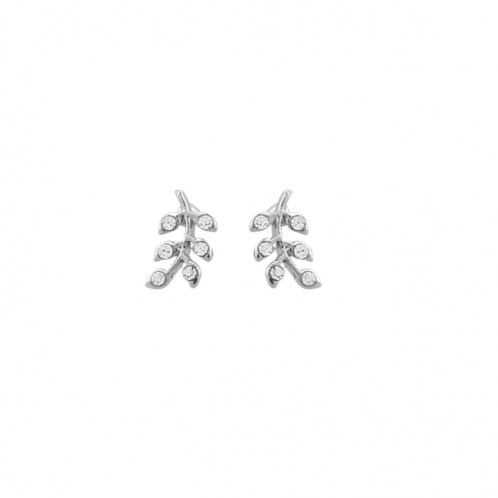 Minna small branch Earring Silver in the group Earrings / Silver Earrings at SCANDINAVIAN JEWELRY DESIGN (1013-5702-012-ONE)