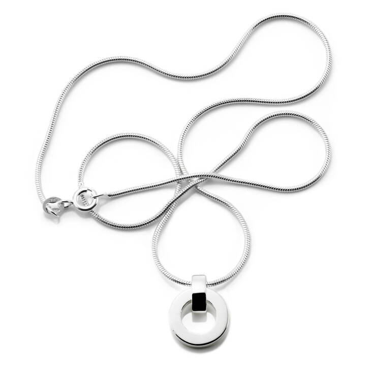 Ring Around Pendant Silver in the group Necklaces / Silver Necklaces at SCANDINAVIAN JEWELRY DESIGN (11-100-00555)