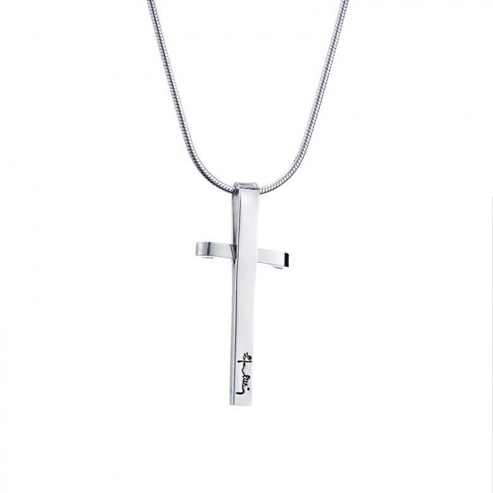Little Simon Cross Pendant in the group Necklaces / Silver Necklaces at SCANDINAVIAN JEWELRY DESIGN (11-100-00948-0000)