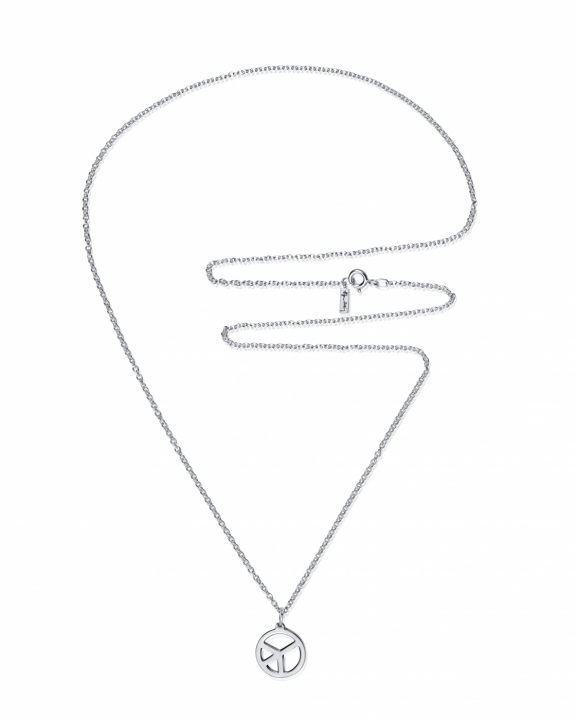 New Peace Pendant Silver in the group Necklaces / Silver Necklaces at SCANDINAVIAN JEWELRY DESIGN (11-100-02399)