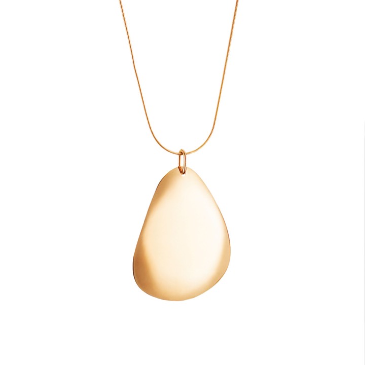 Rose Petal Pendant Gold in the group Necklaces / Gold Necklaces at SCANDINAVIAN JEWELRY DESIGN (11-101-00214-0000)