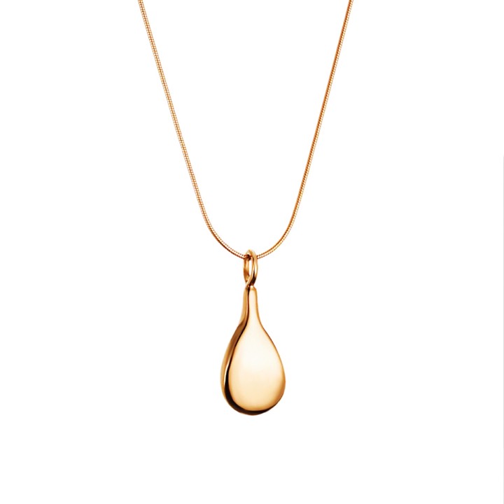 Happy Tear Pendant Gold in the group Necklaces / Gold Necklaces at SCANDINAVIAN JEWELRY DESIGN (11-101-00696-0000)