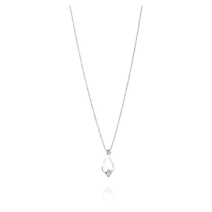 Little Dew Drops & Stars Pendant White gold in the group Necklaces / Diamond Necklaces at SCANDINAVIAN JEWELRY DESIGN (11-102-01829-0000)
