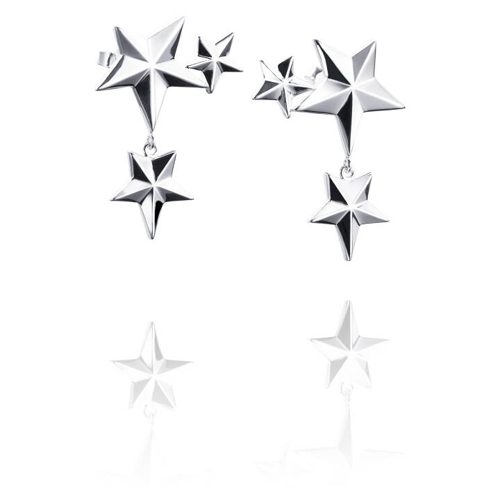 Catch A Falling Star Earring Silver in the group Earrings / Silver Earrings at SCANDINAVIAN JEWELRY DESIGN (12-100-00881-0000)